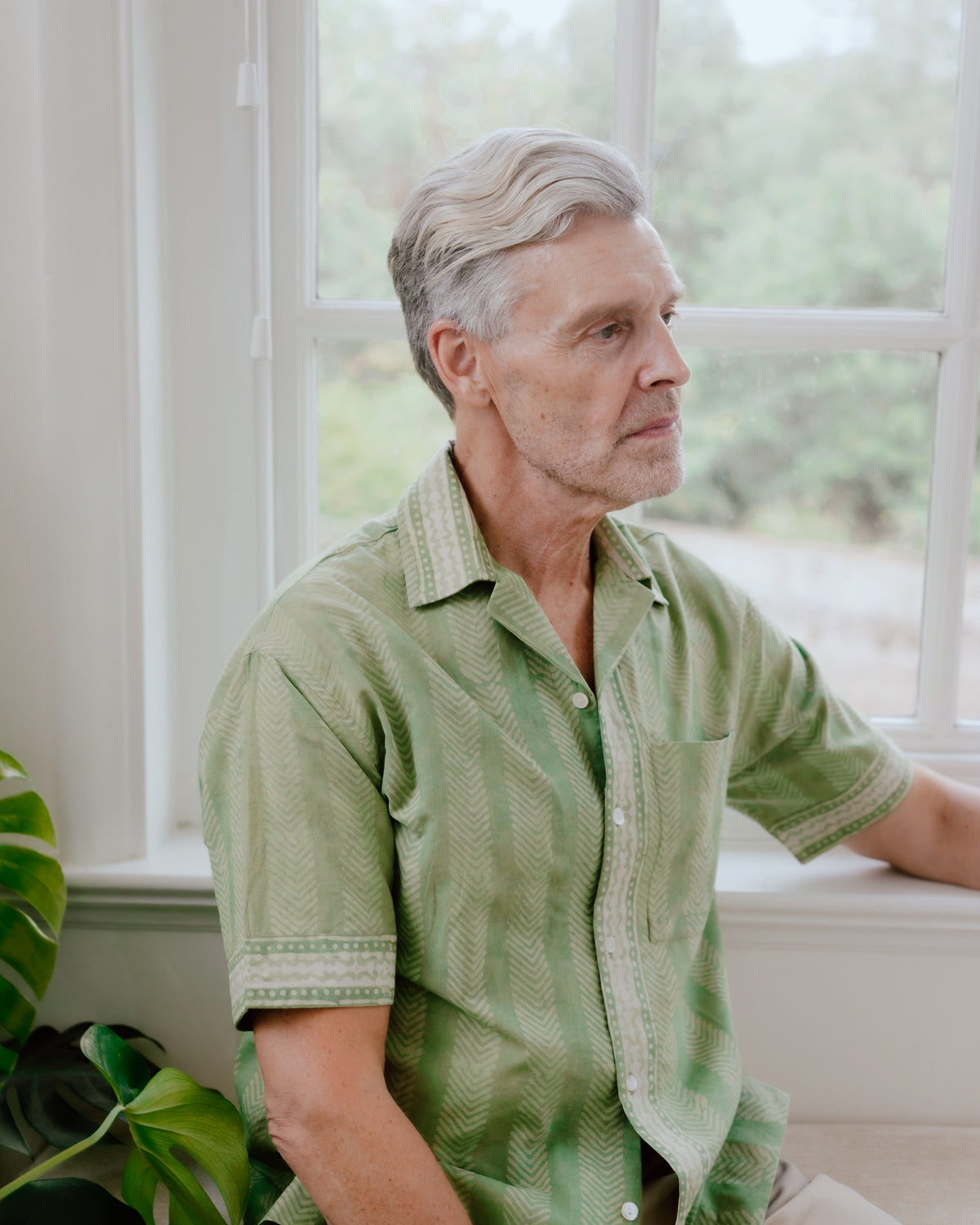Peter Hand Block Printed Pure Cotton Shirt