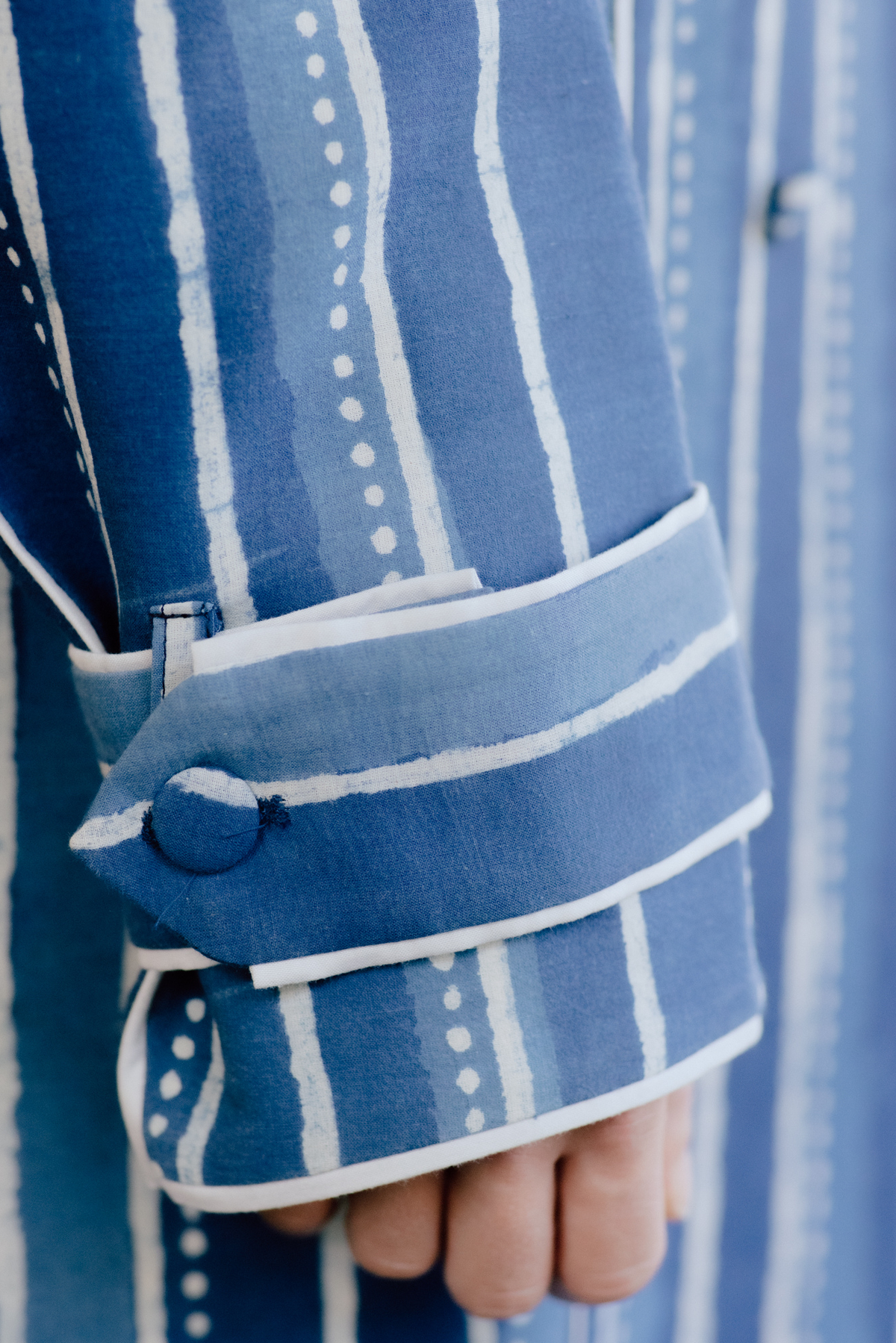 Amrit Hand Block Printed Trench Coat
