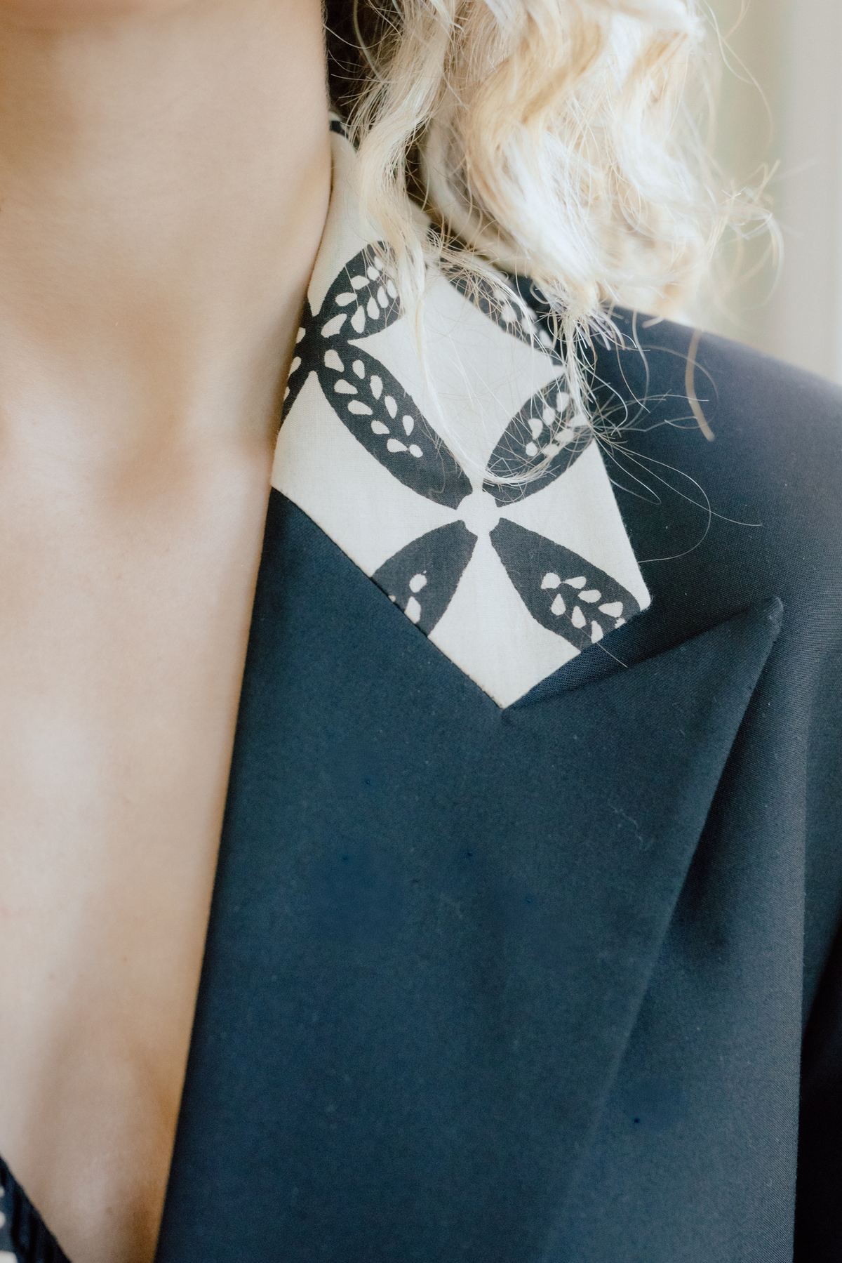 Arya Hand Block Printed Trench Coat