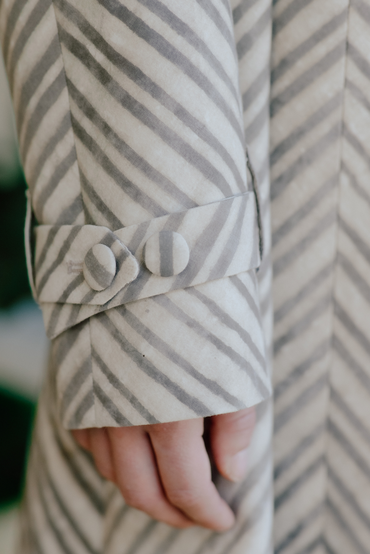 Shakti Hand Block Printed Trench Coat