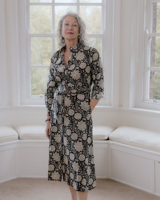 Anita Hand Block Printed Pure Cotton Dress