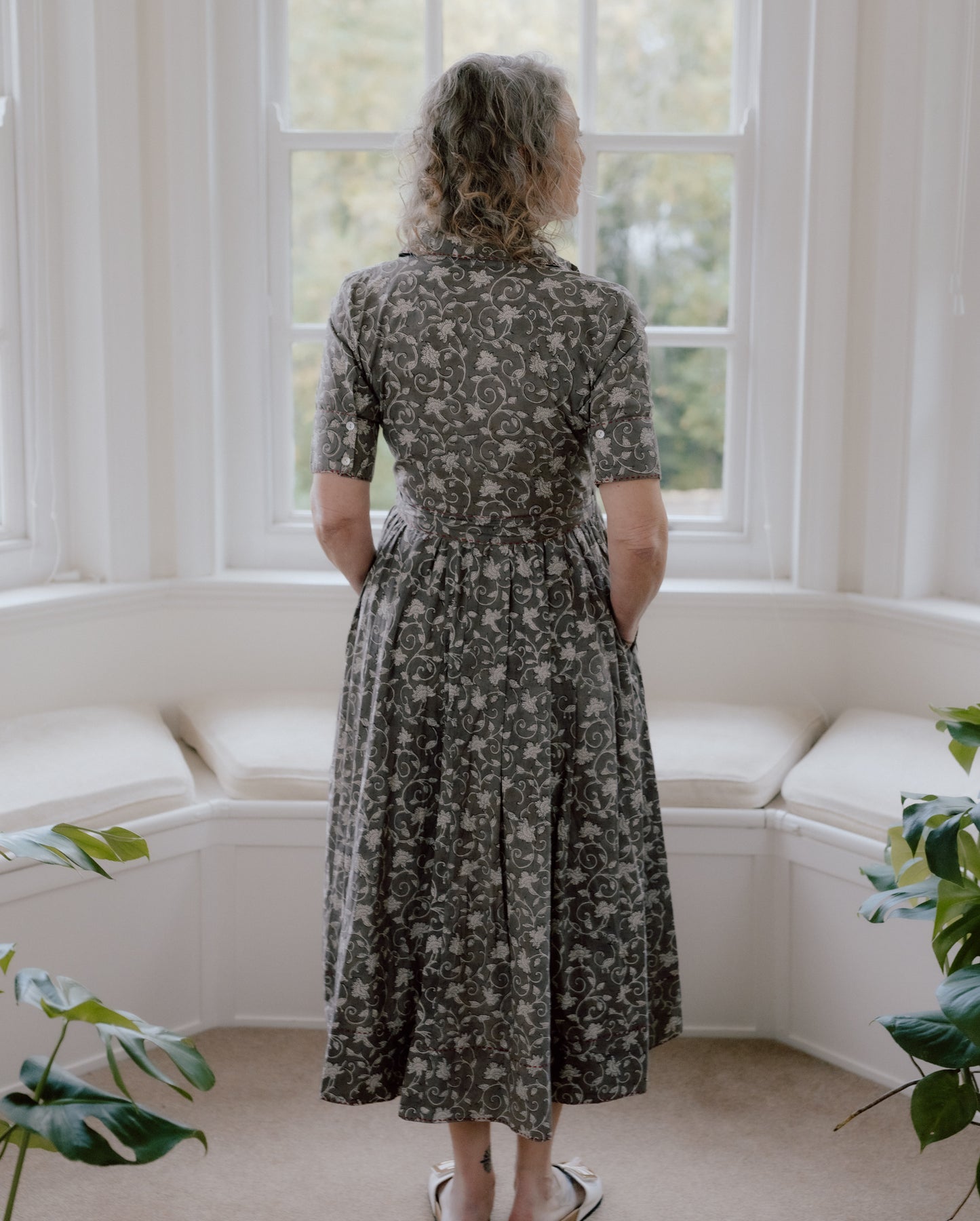 Divya Hand Block Printed Pure Cotton Dress