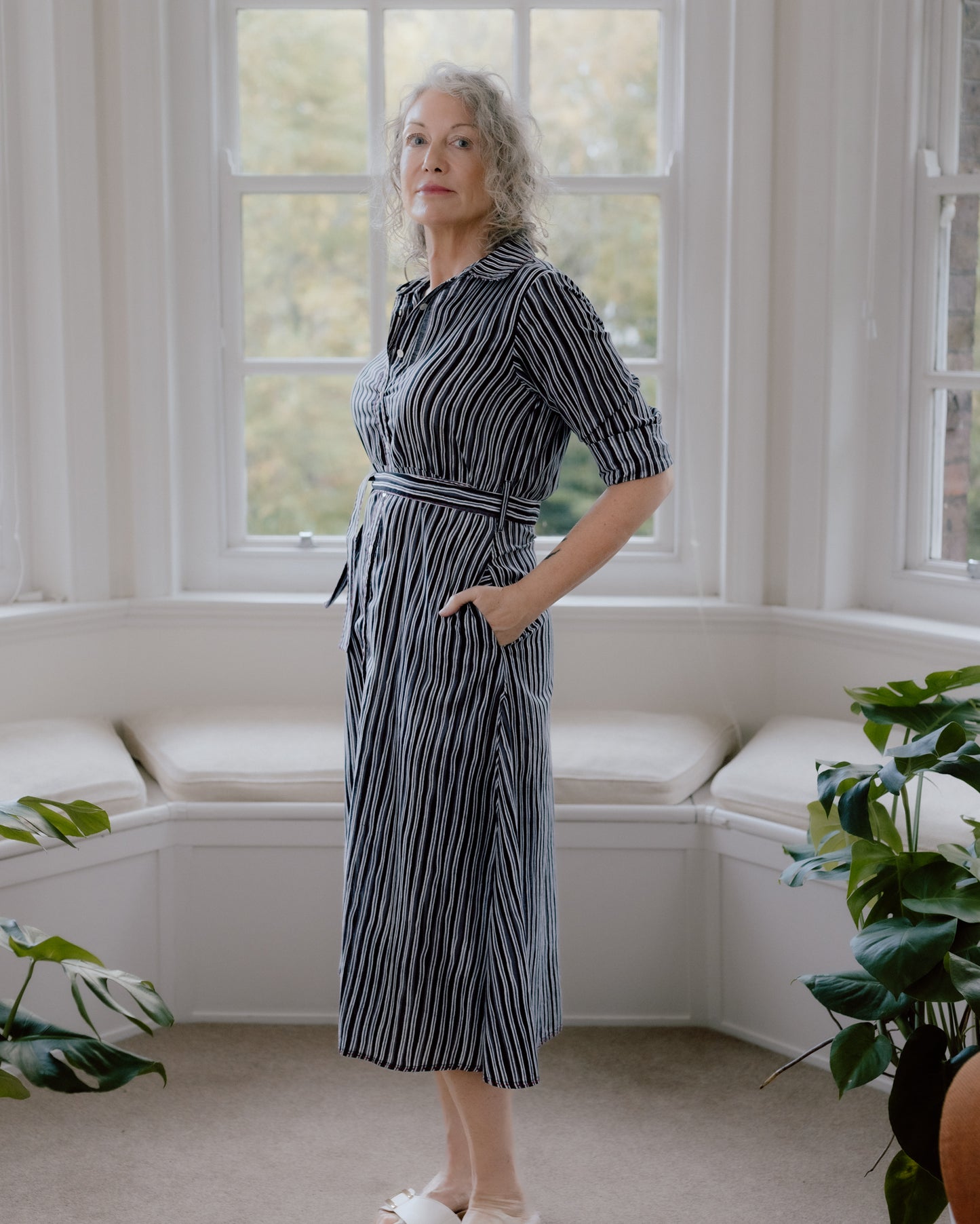 Natasha Hand Block Printed Pure Cotton Dress