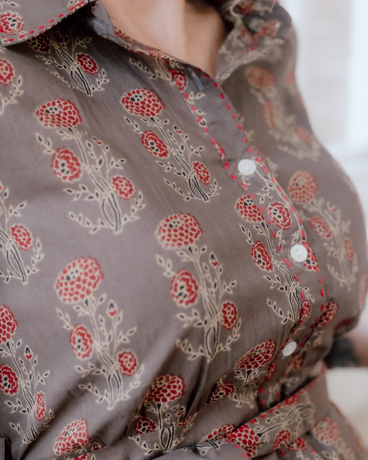 Jyoti Hand Block Printed Pure Cotton Dress