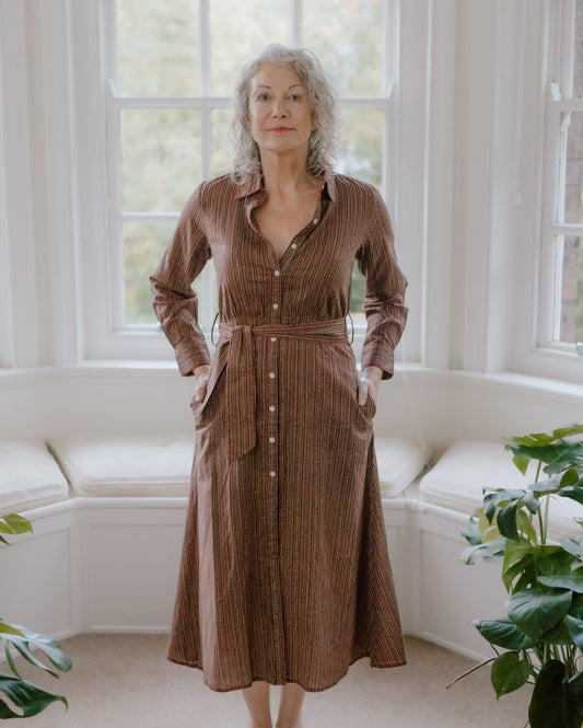 Aarti Hand Block Printed Pure Cotton Dress