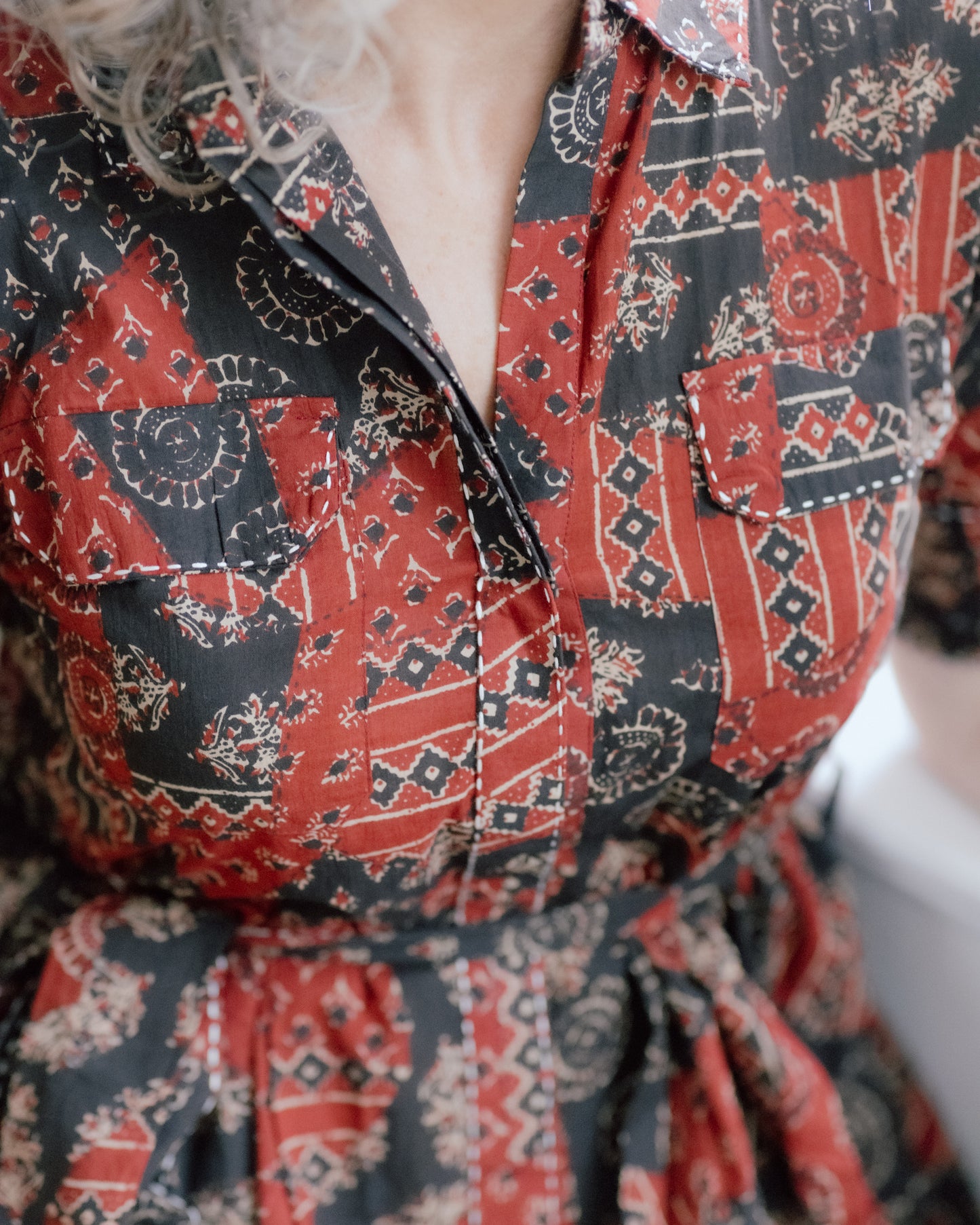 Ayra Hand Block Printed Pure Cotton Dress