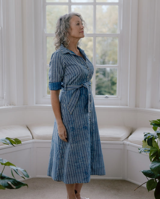 Rekha Hand Block Printed Pure Cotton Dress