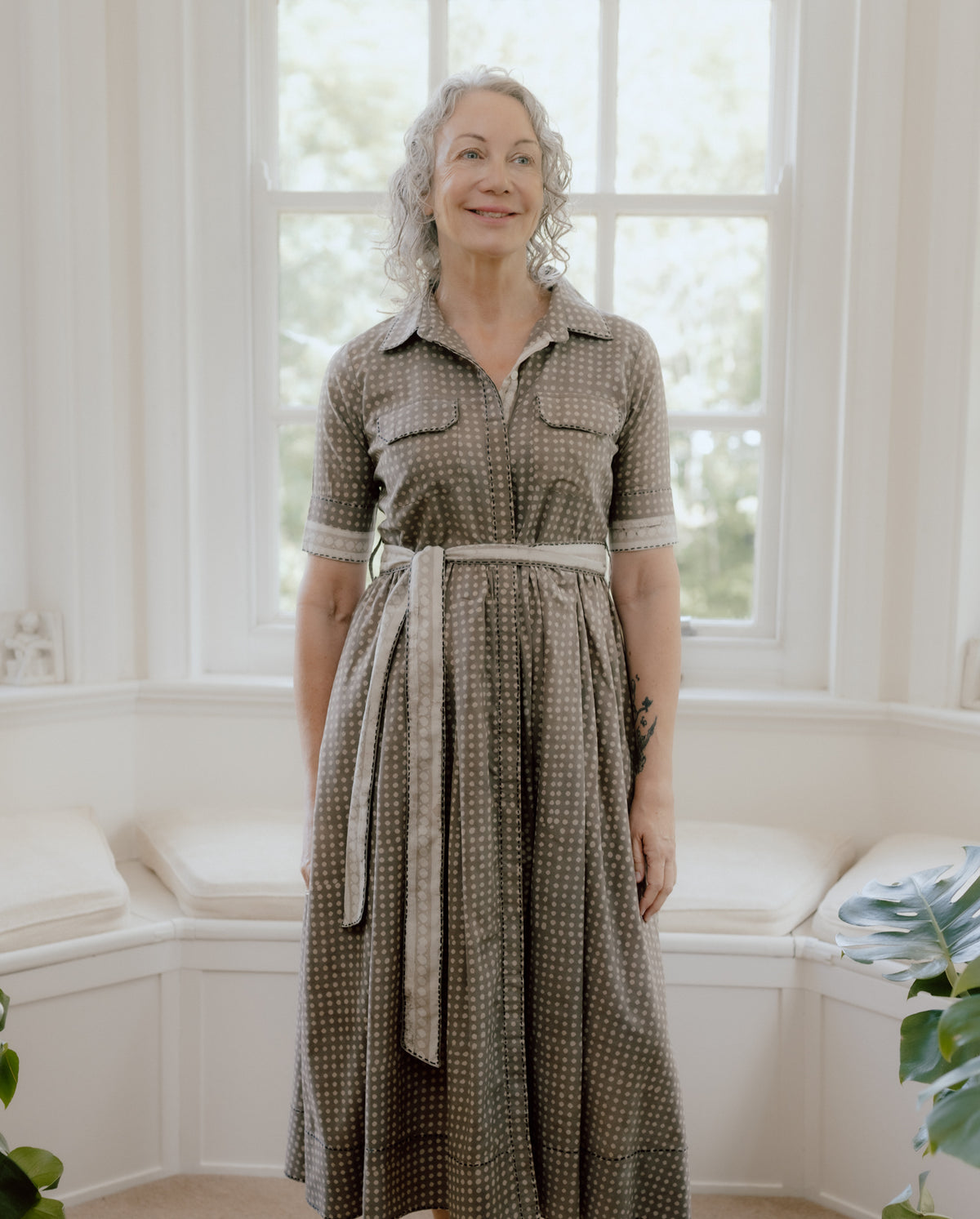 Trinetra Hand Block Printed Pure Cotton Dress
