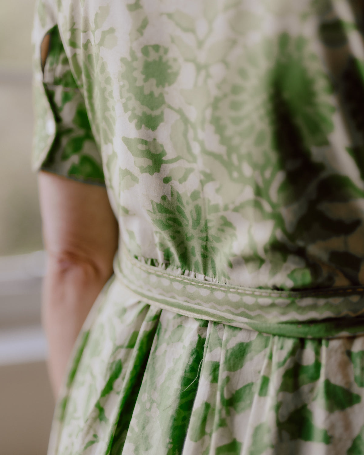Aarohi Hand Block Printed Pure Cotton Dress