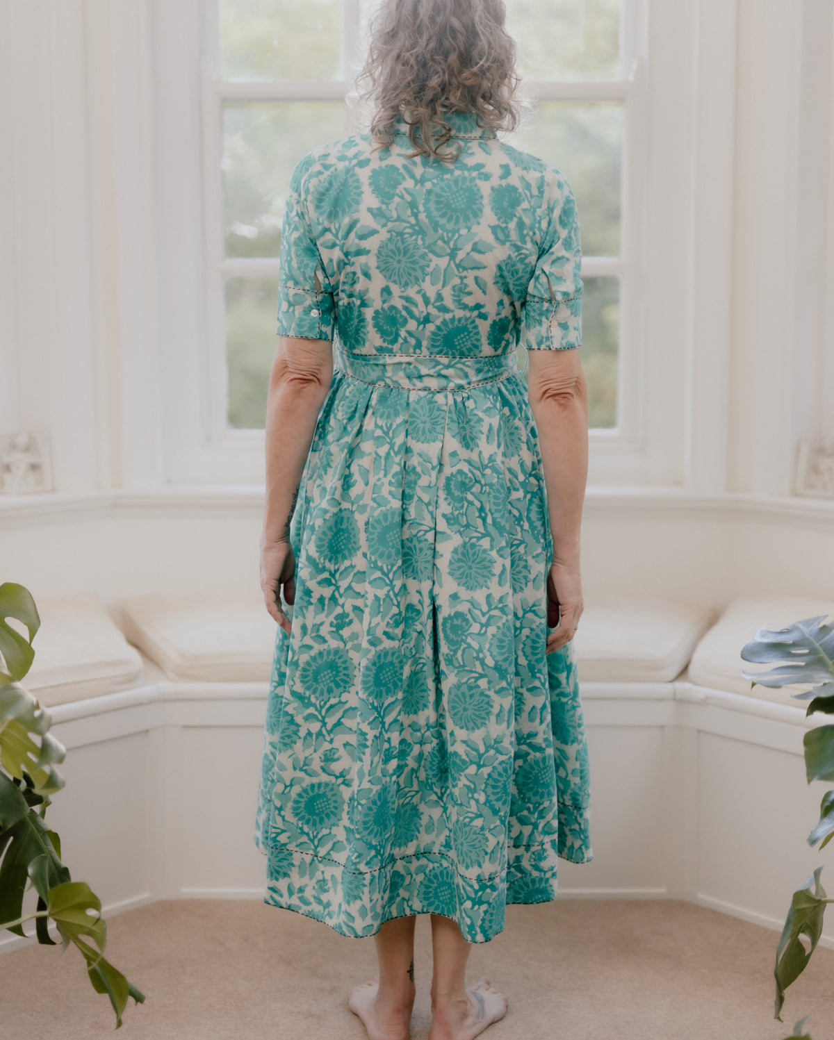 Dana Hand Block Printed Pure Cotton Dress