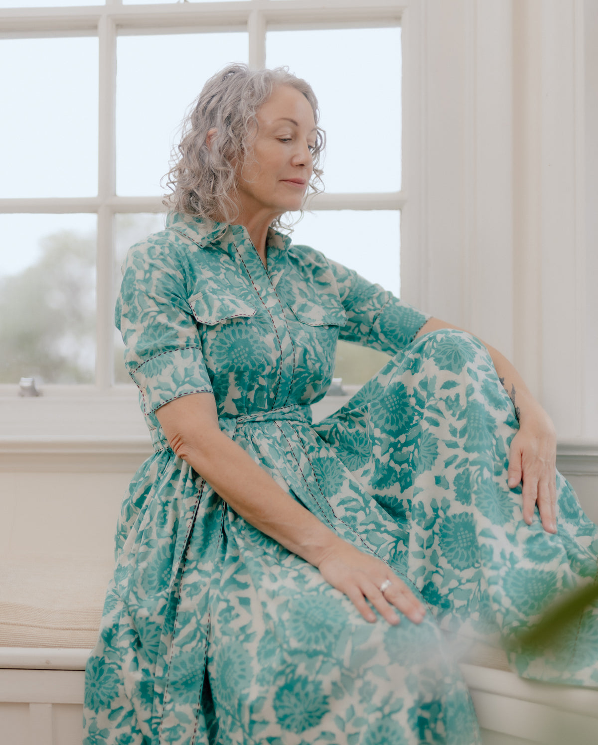 Dana Hand Block Printed Pure Cotton Dress