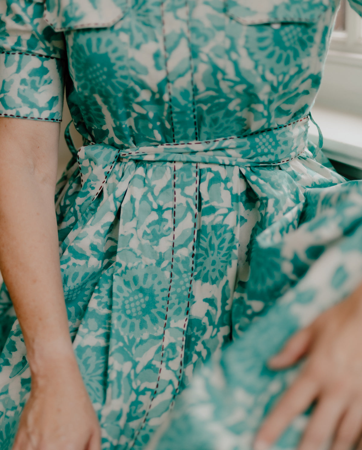 Dana Hand Block Printed Pure Cotton Dress