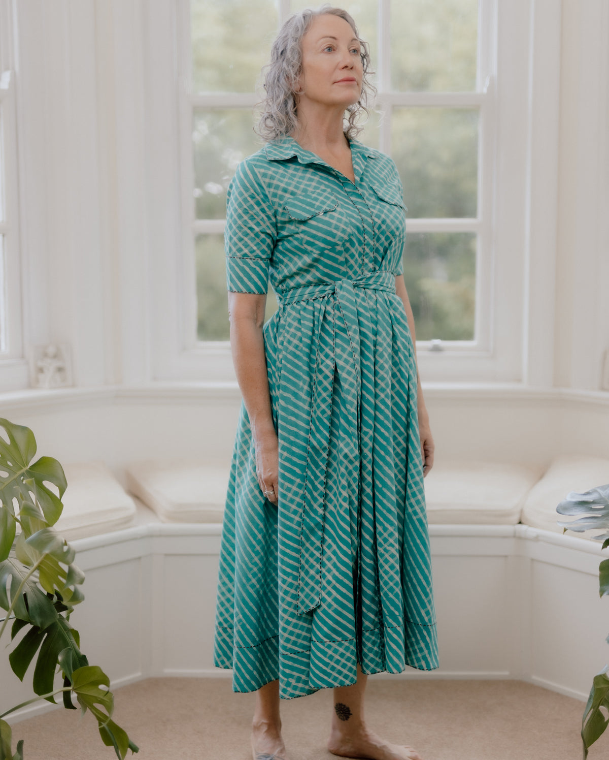 Parineeta Hand Block Printed Pure Cotton Dress