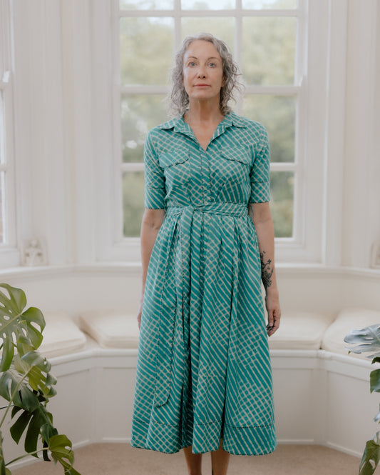 Parineeta Hand Block Printed Pure Cotton Dress