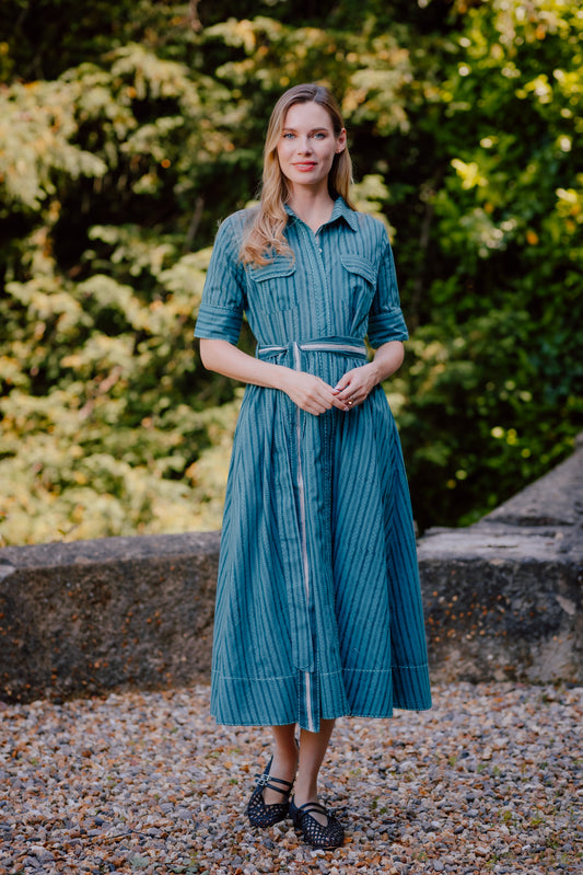 Meher Hand Block Printed Pure Cotton Dress