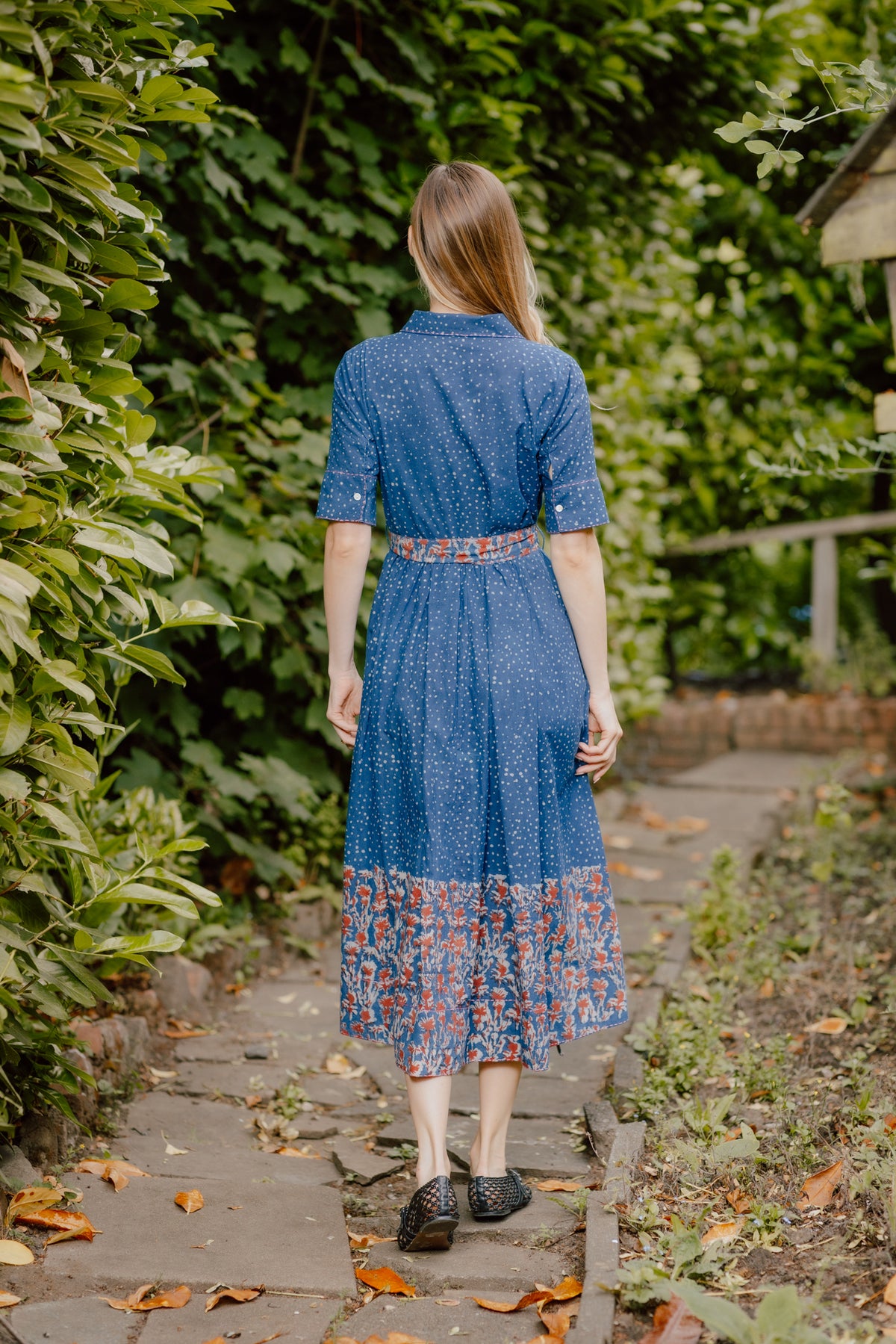 Simran Hand Block Printed Pure Cotton Dress