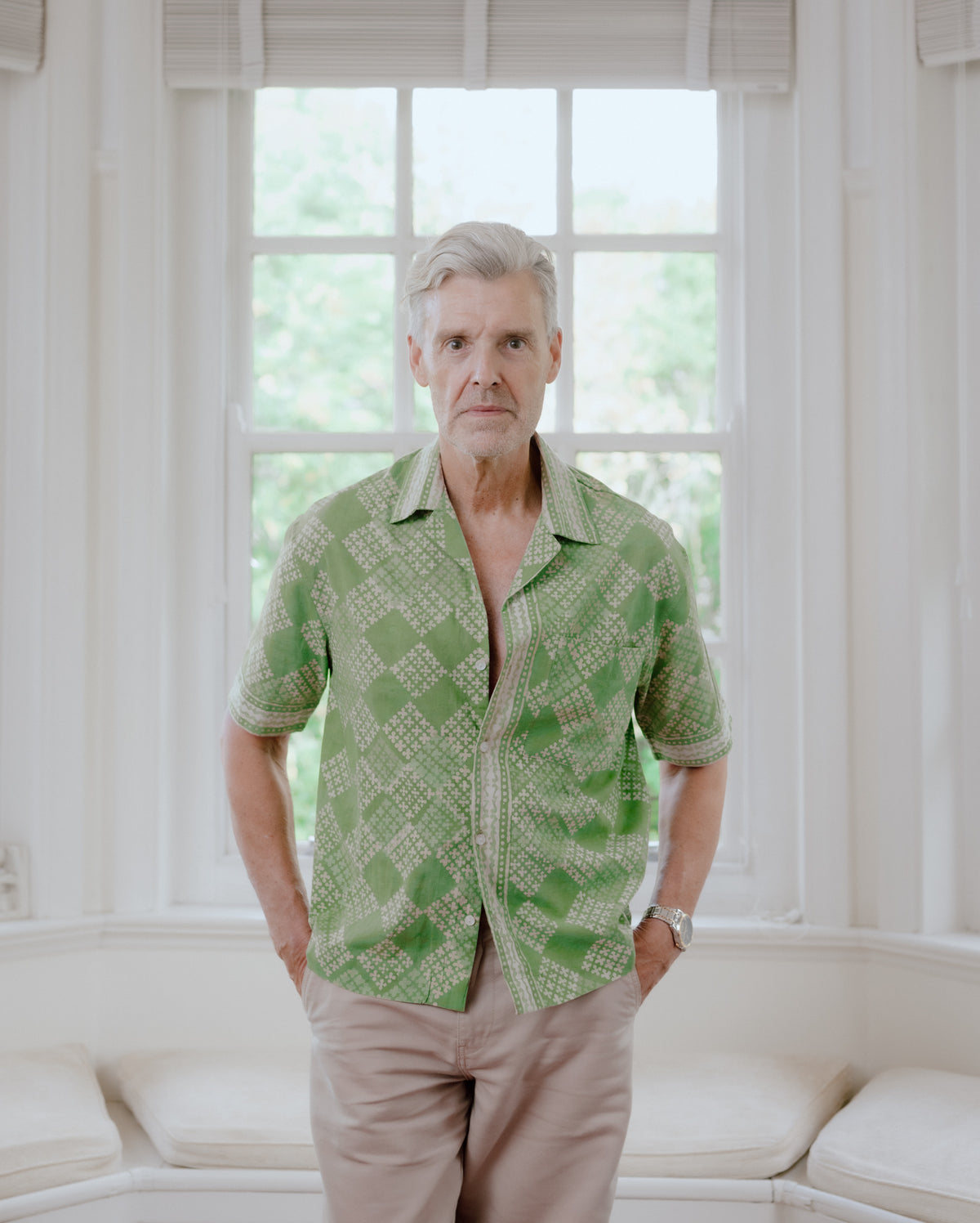 Oliver Hand Block Printed Pure Cotton Shirt