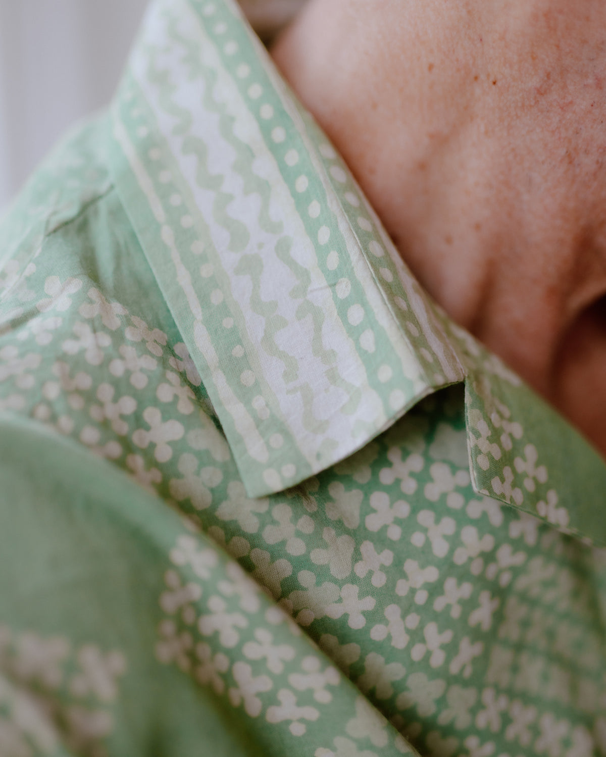 Oliver Hand Block Printed Pure Cotton Shirt