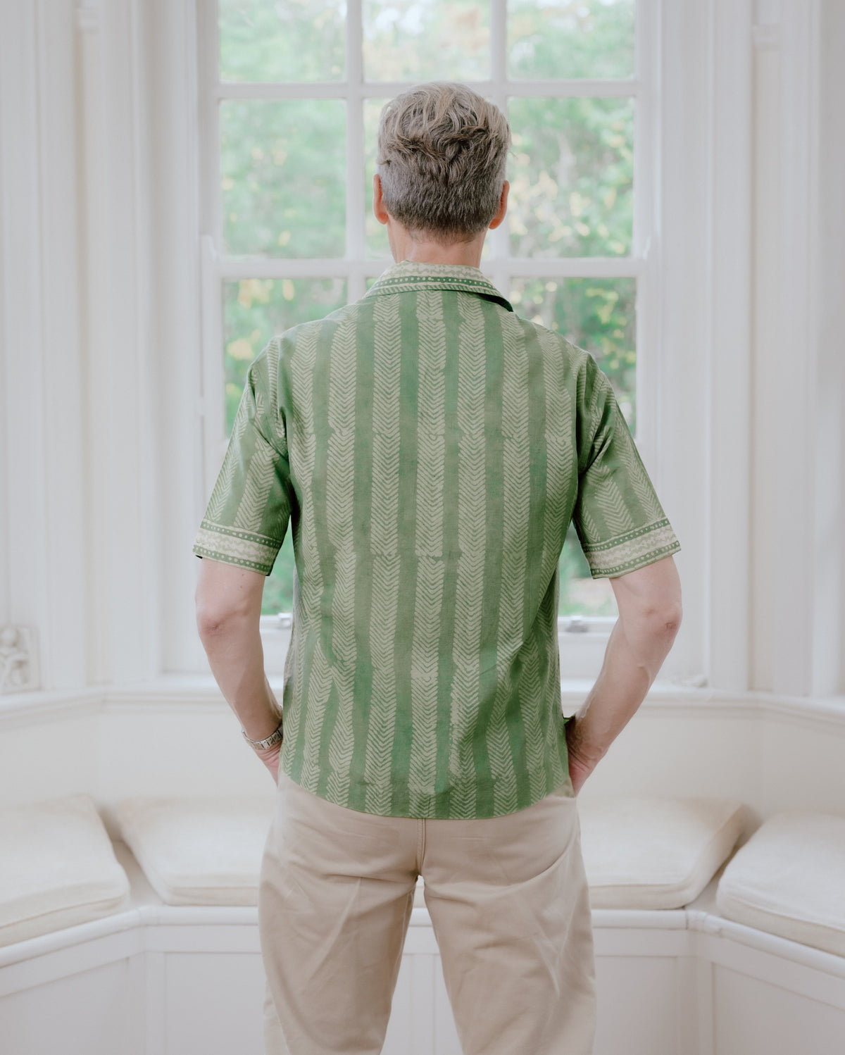Peter Hand Block Printed Pure Cotton Shirt