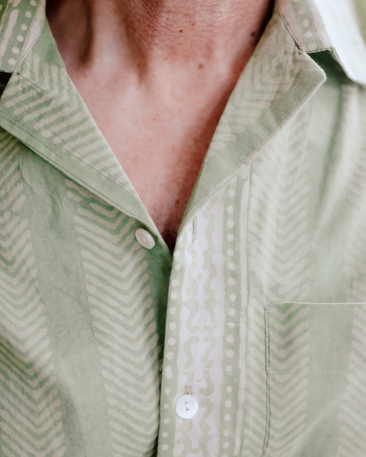 Peter Hand Block Printed Pure Cotton Shirt