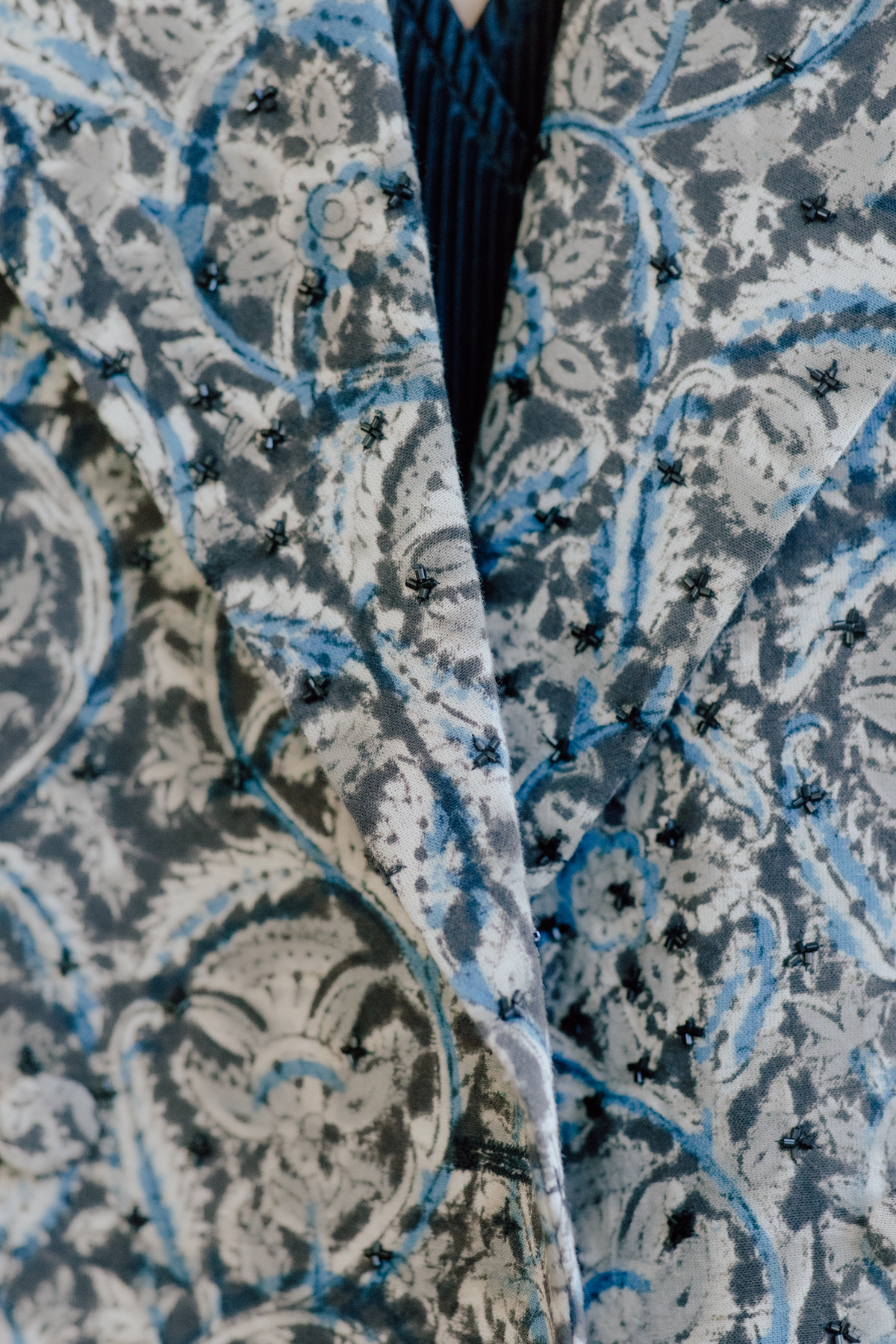 Ojas Hand Block Printed Trench Coat