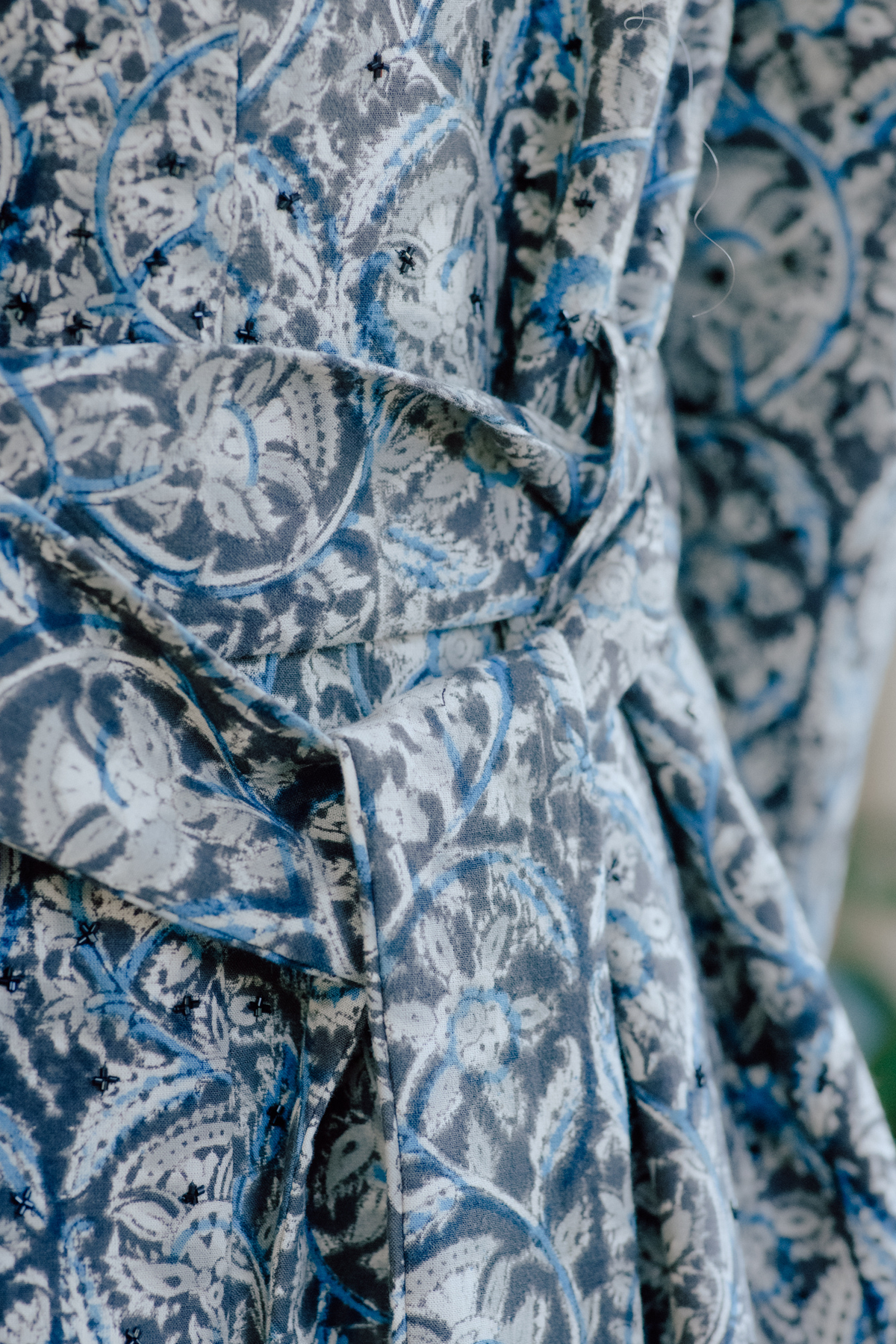 Ojas Hand Block Printed Trench Coat