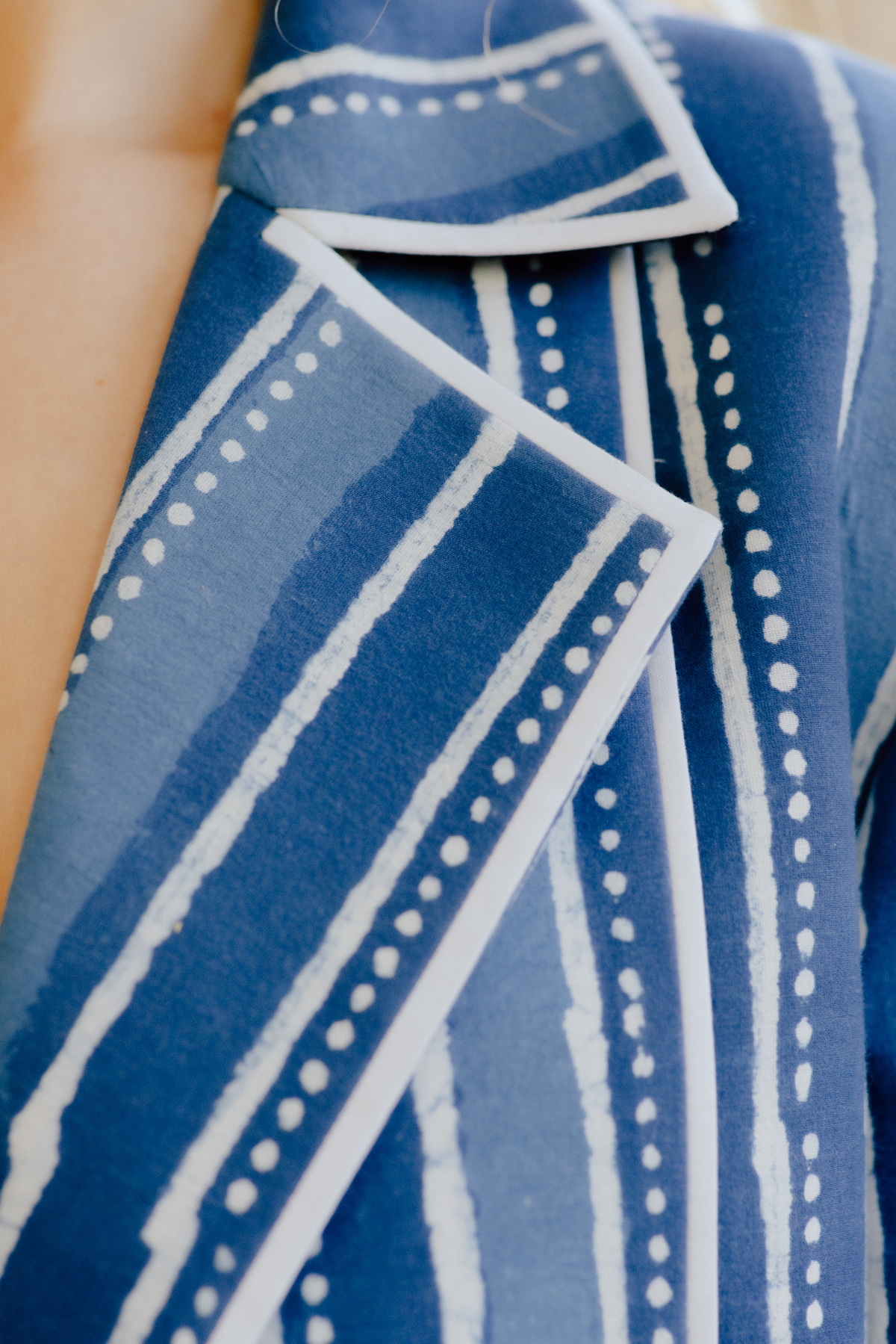 Amrit Hand Block Printed Trench Coat