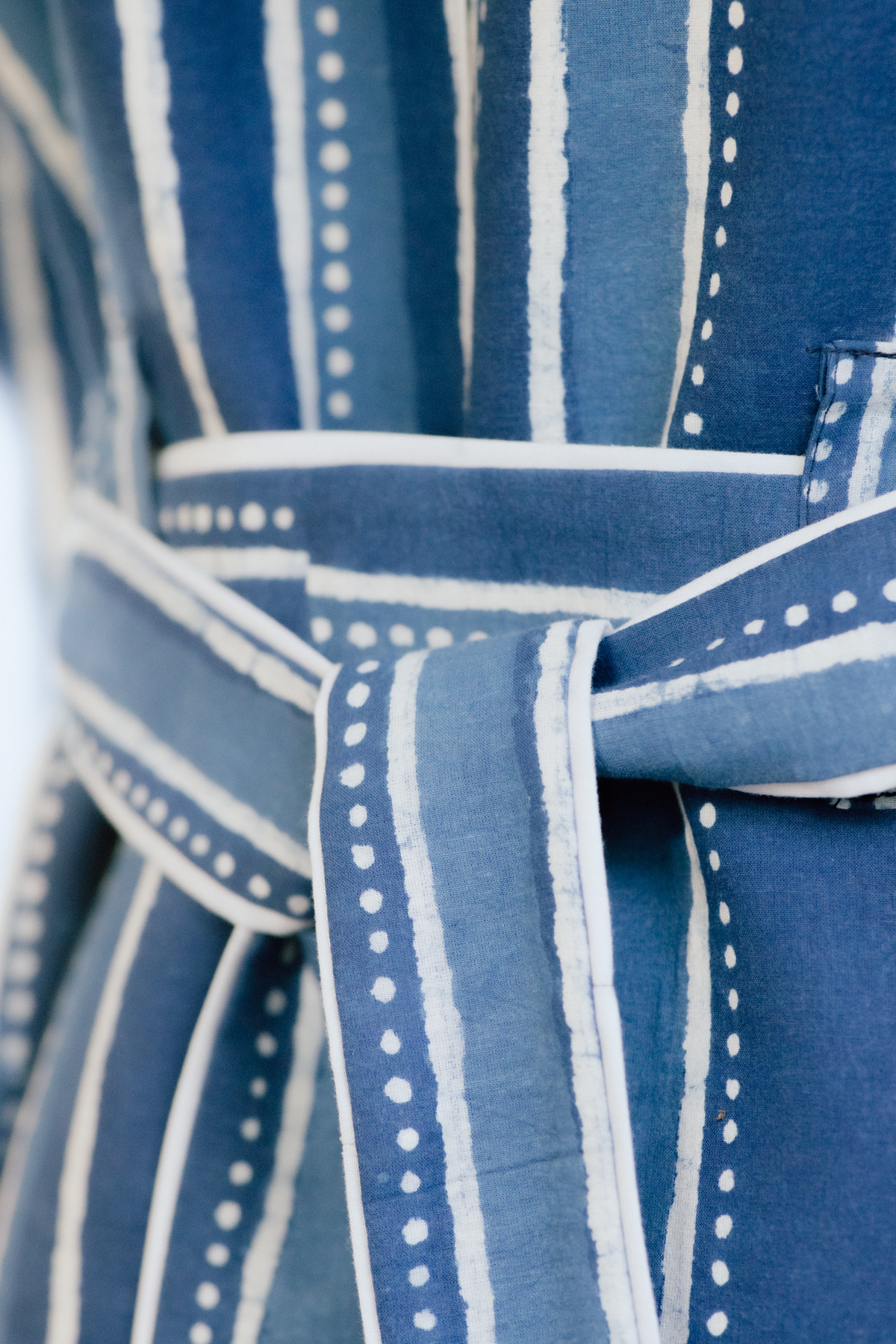 Amrit Hand Block Printed Trench Coat